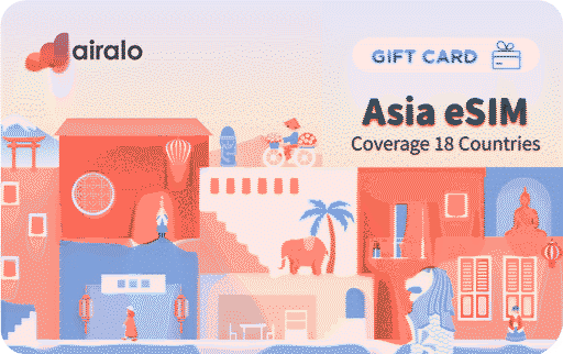 Airalo Asia e-sim gift card