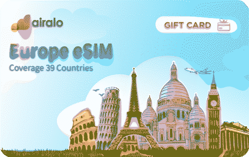 Airalo Europe e-sim gift card