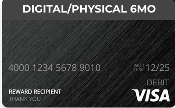 Prepaid Visa USD 20 prepaid card