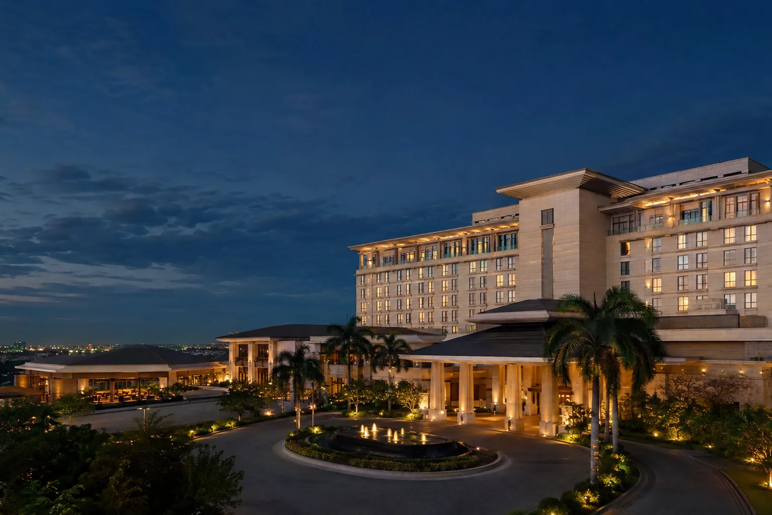 Editorial architectural view of the event-week meeting rhythm at Kempinski Hotel Gold Coast City