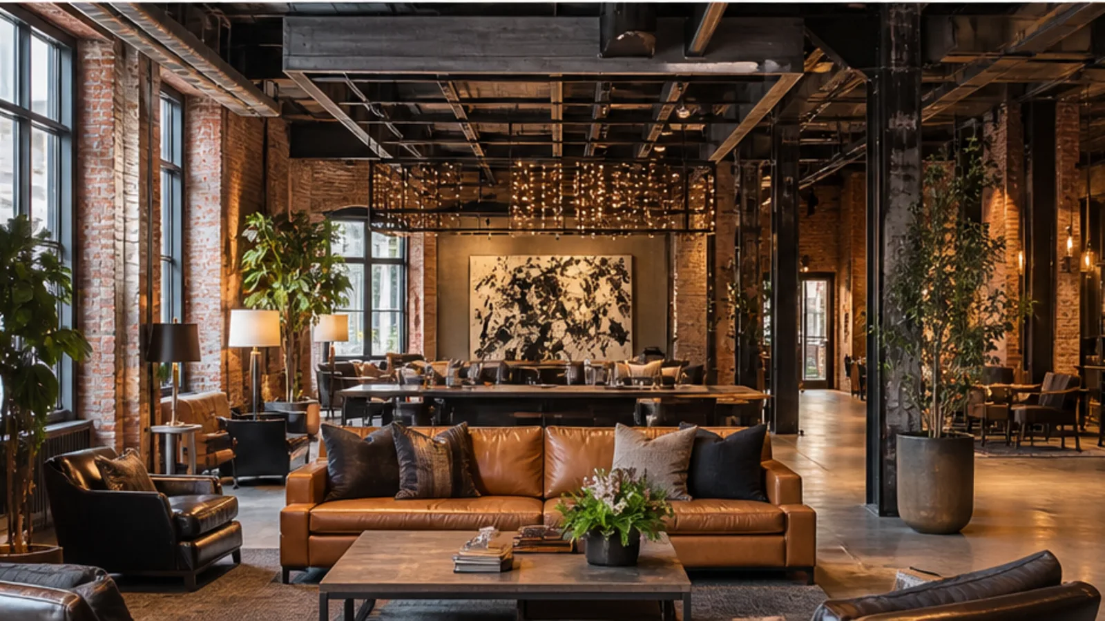 Editorial visualisation of the meeting and hospitality spaces at The Maven Hotel