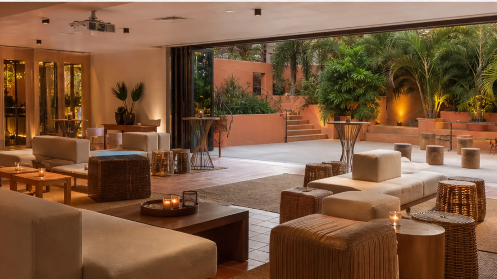 Editorial visualisation of the meeting and hospitality spaces at THesis Hotel Miami